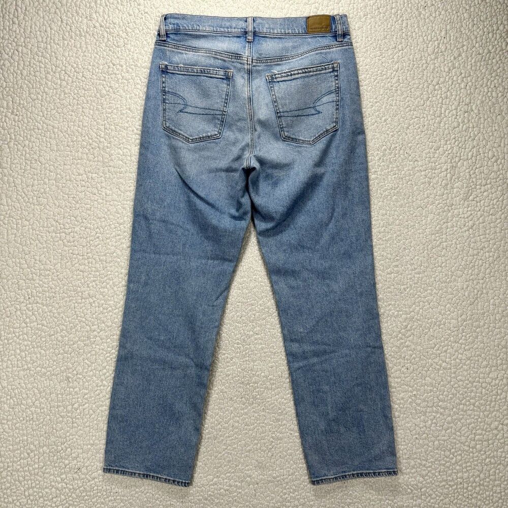 American Eagle Super High Rise Straight Jeans Women’s 10 (32x29.5) Y2K Grunge - Picture 3 of 12